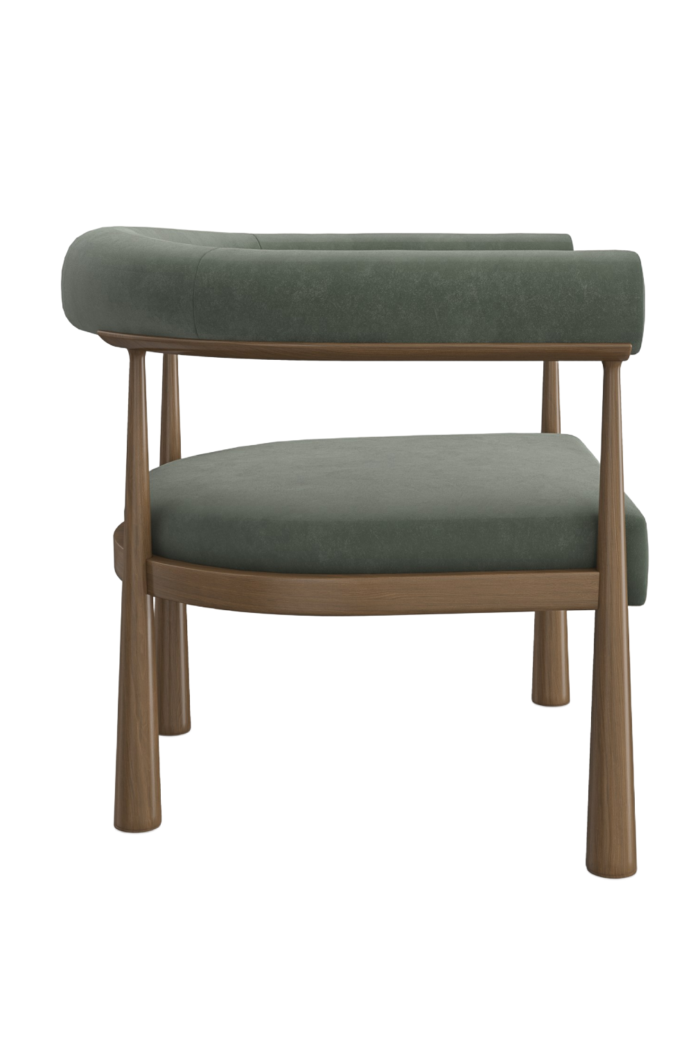   Curved Club Dining Chair | Oroa.com