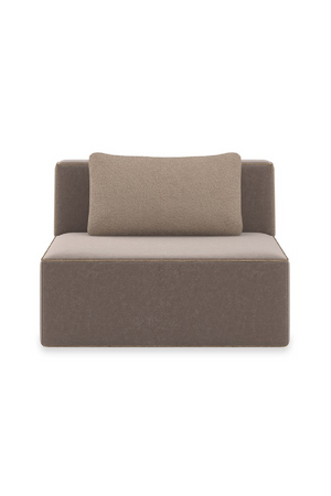  Brown Welted Sectional Sofa | Oroa.com