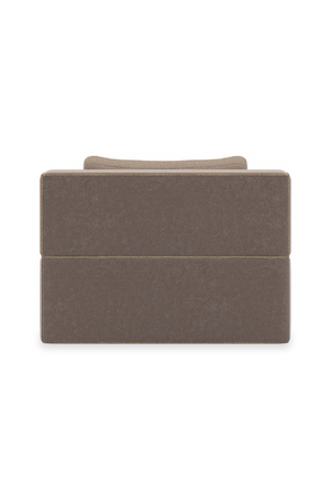   Brown Welted Sectional Sofa | Oroa.com