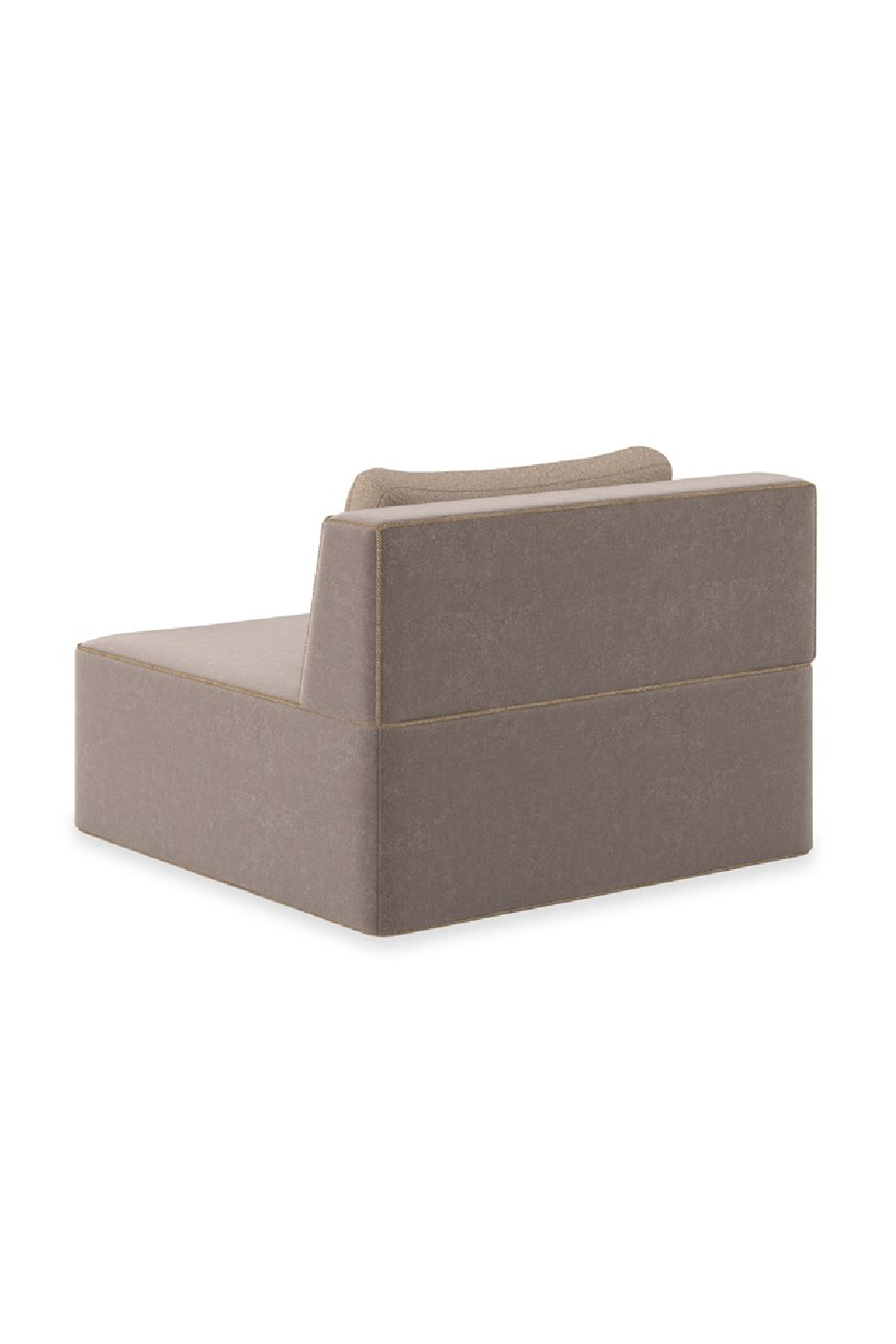   Brown Welted Sectional Sofa | Oroa.com