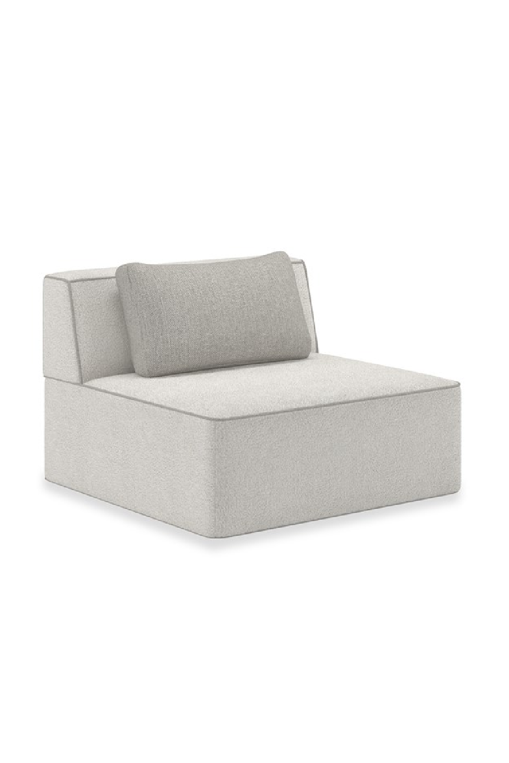   White Welted Sectional Sofa | Oroa.com