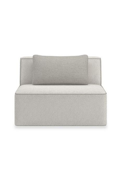   White Welted Sectional Sofa | Oroa.com