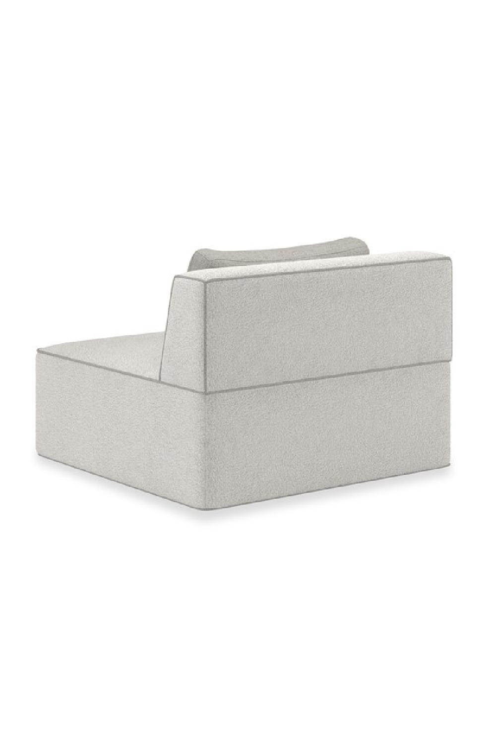  White Welted Sectional Sofa | Oroa.com