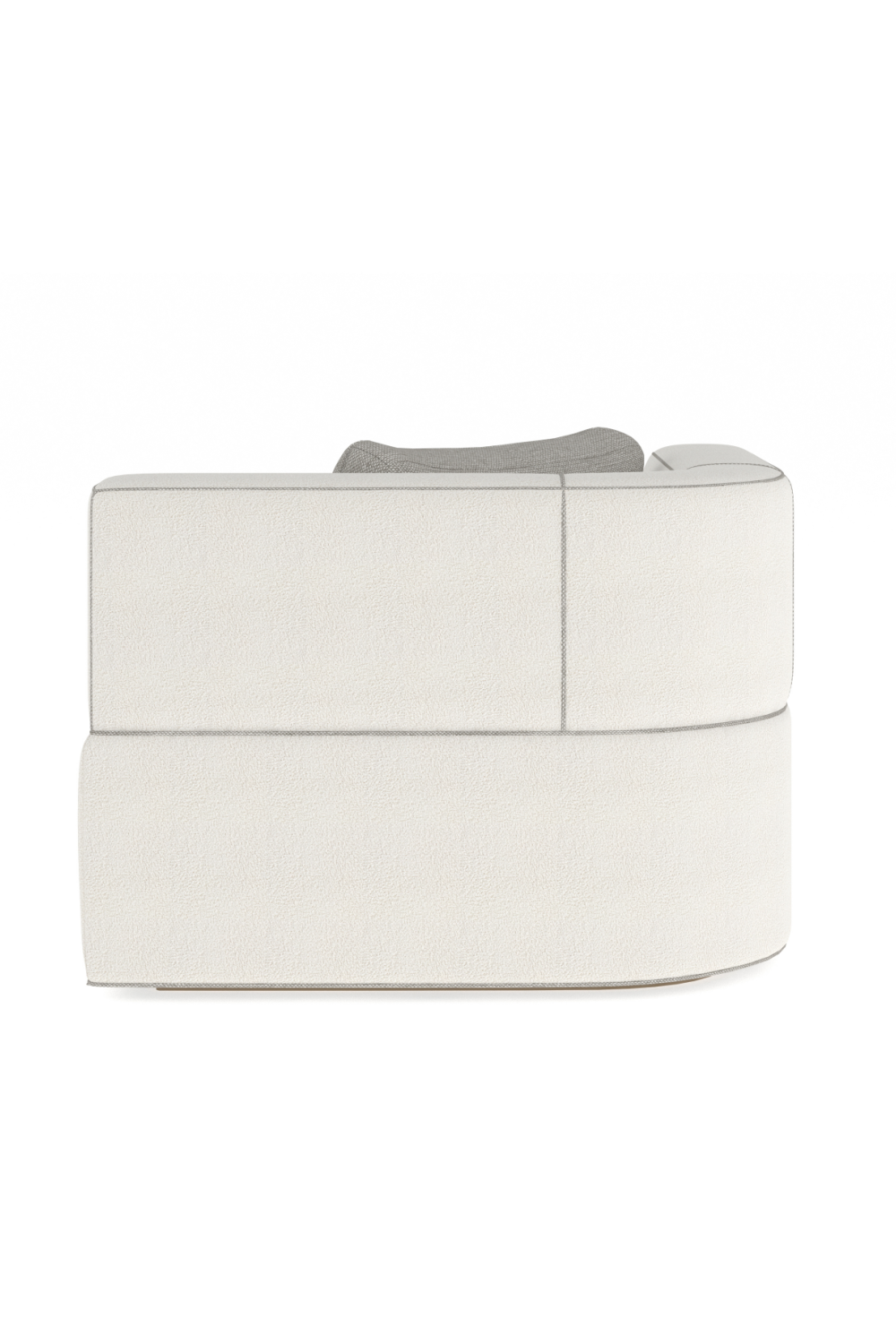   White Bouclé Chaise Lounge | Oroa.com