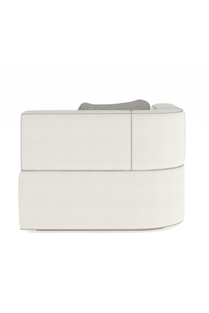   White Bouclé Chaise Lounge | Oroa.com