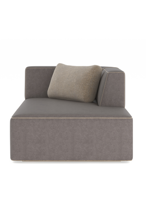   Brown Leather Chaise Lounge | Oroa.com