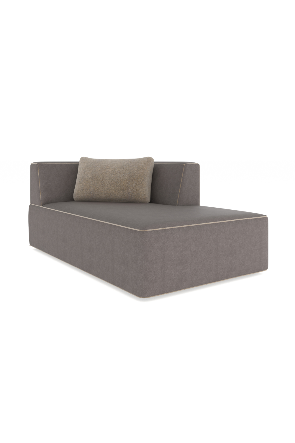   Brown Leather Chaise Lounge | Oroa.com