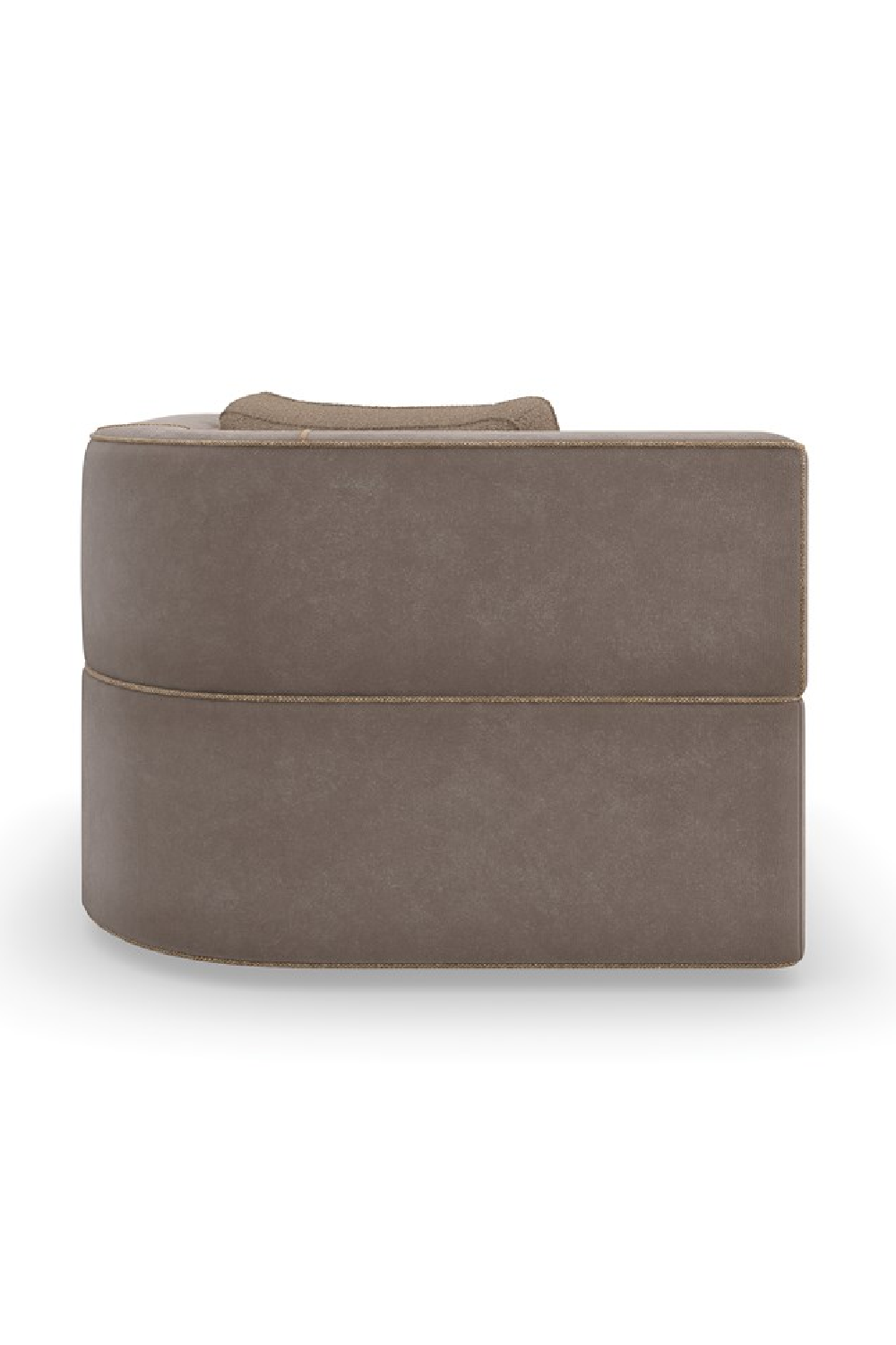   Brown Welted Sectional Sofa | Oroa.com