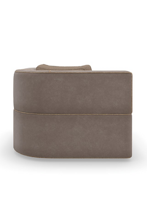   Brown Welted Sectional Sofa | Oroa.com