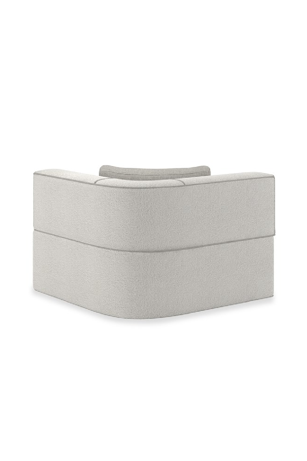   White Welted Sectional Sofa | Oroa.com