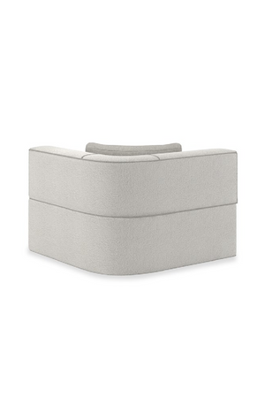   White Welted Sectional Sofa | Oroa.com
