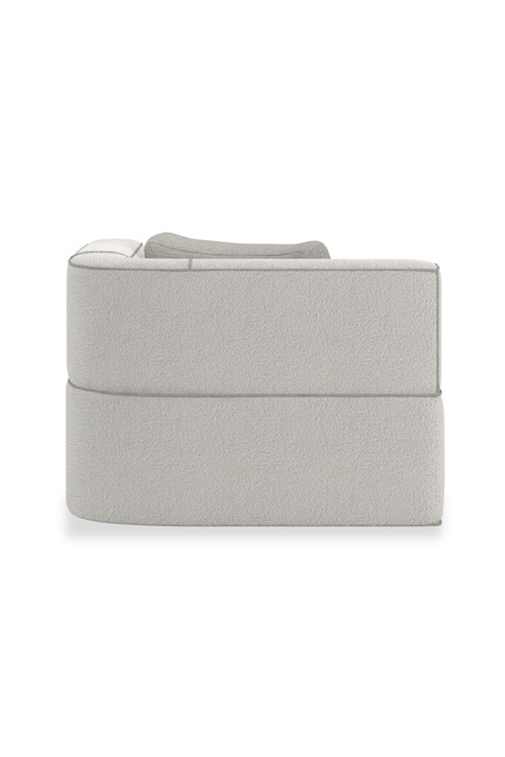   White Welted Sectional Sofa | Oroa.com