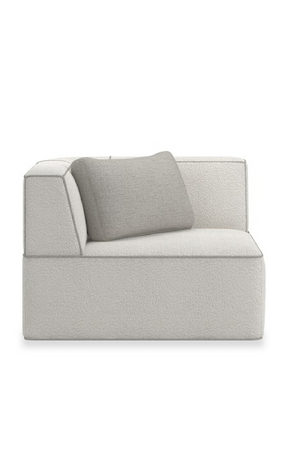   White Welted Sectional Sofa | Oroa.com