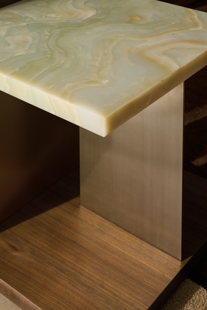   Stone Top End Table | Oroa.com