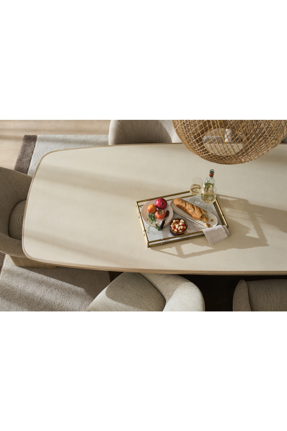   Upholstered Swivel Dining Chair | Oroa.com