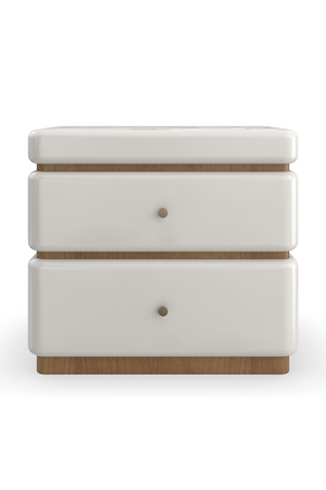   White 2-Drawer Nightstand | Oroa.com