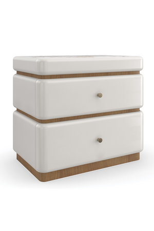   White 2-Drawer Nightstand | Oroa.com