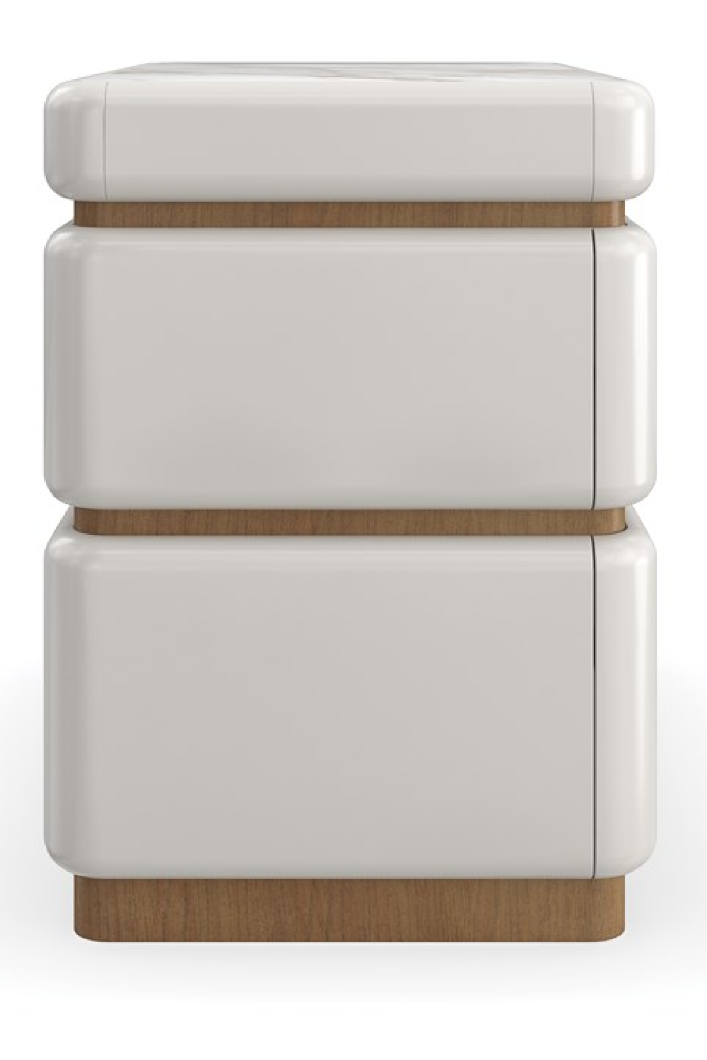   White 2-Drawer Nightstand | Oroa.com