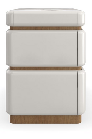   White 2-Drawer Nightstand | Oroa.com