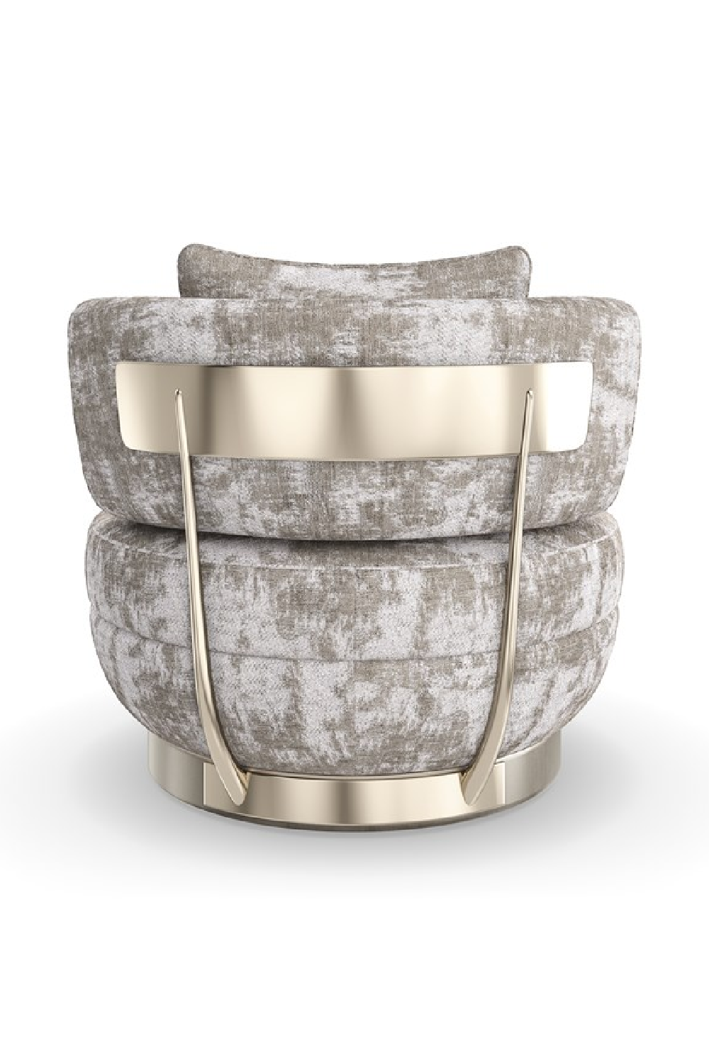   Chenille Swivel Lounge Chair | Oroa.com