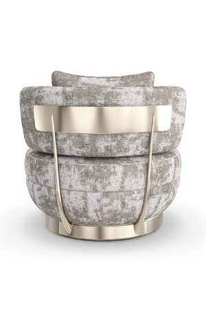   Chenille Swivel Lounge Chair | Oroa.com
