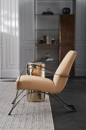   Cylindrical Metallic Side Table | Oroa.com