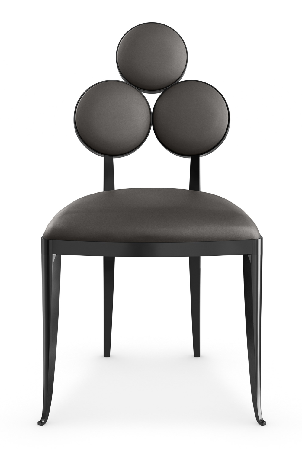   Metallic Vinyl Dining Chairs (2) | Oroa.com