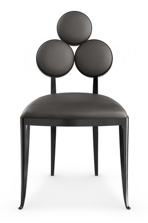   Metallic Vinyl Dining Chairs (2) | Oroa.com