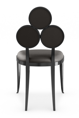   Metallic Vinyl Dining Chairs (2) | Oroa.com