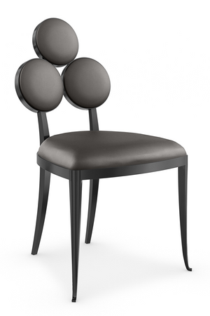   Metallic Vinyl Dining Chairs (2) | Oroa.com