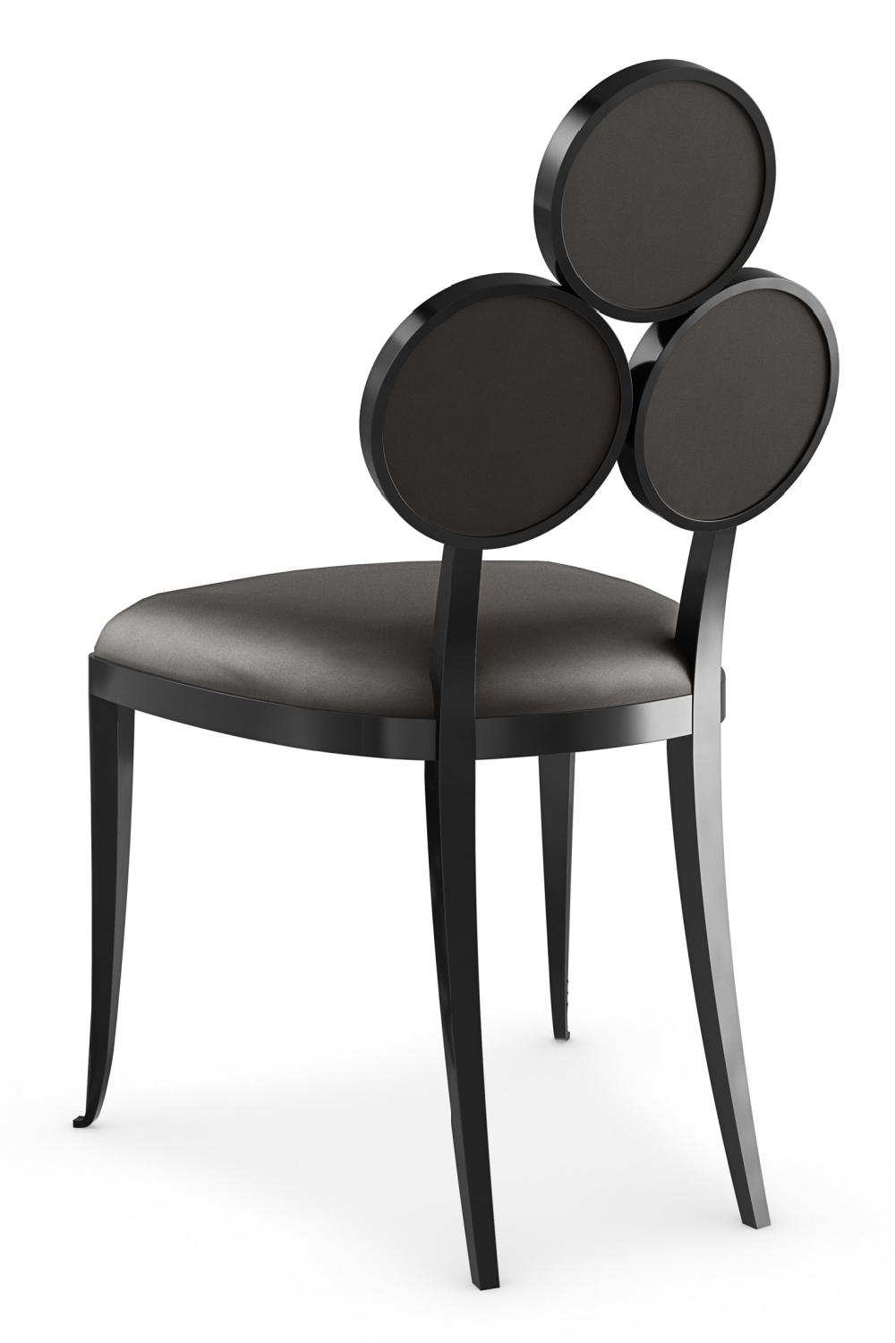   Metallic Vinyl Dining Chairs (2) | Oroa.com