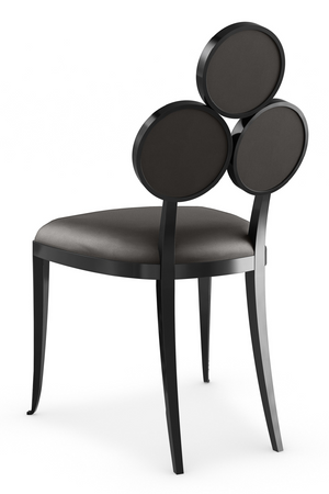   Metallic Vinyl Dining Chairs (2) | Oroa.com