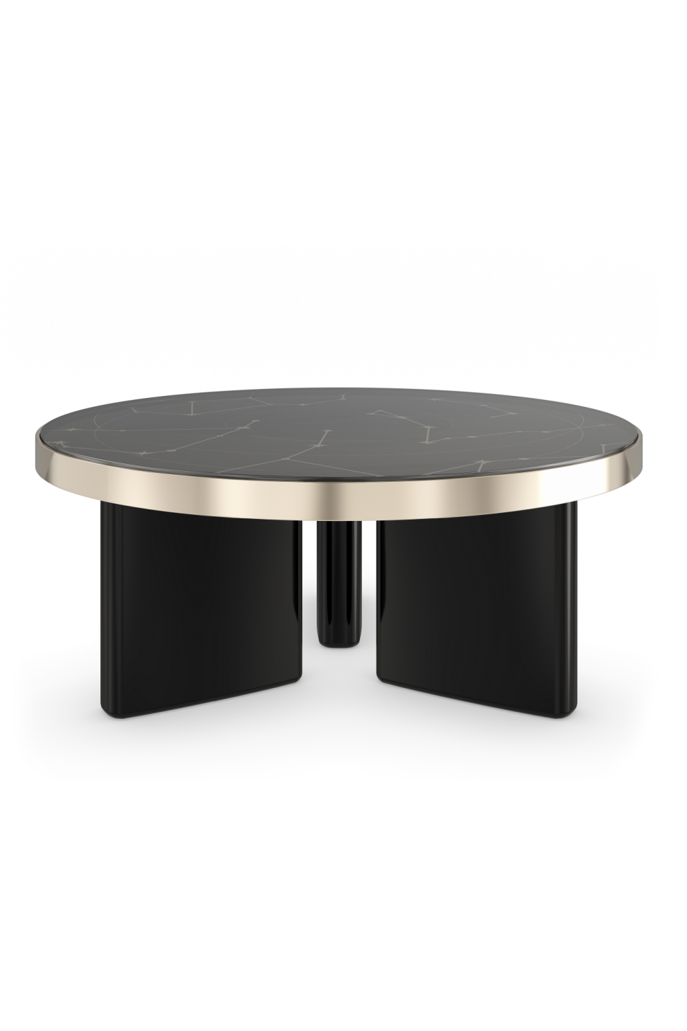   Black Round Coffee Table | Oroa.com