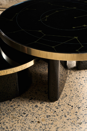   Black Round Coffee Table | Oroa.com