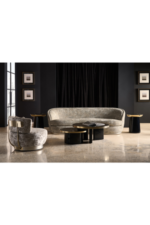   Black Mirrored Top Side Table | Oroa.com