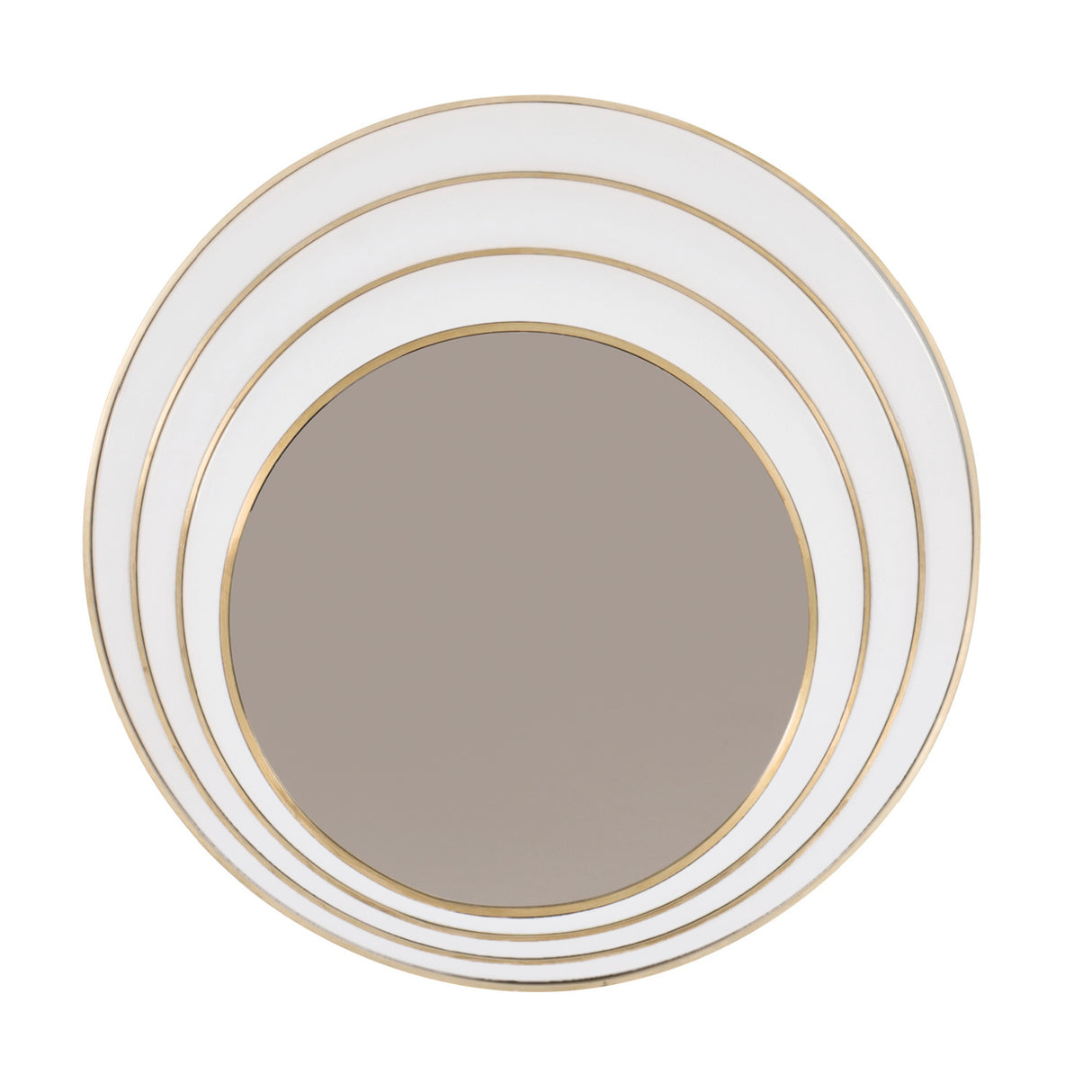  Brass Asymmetrical Round Mirror | Oroa.com