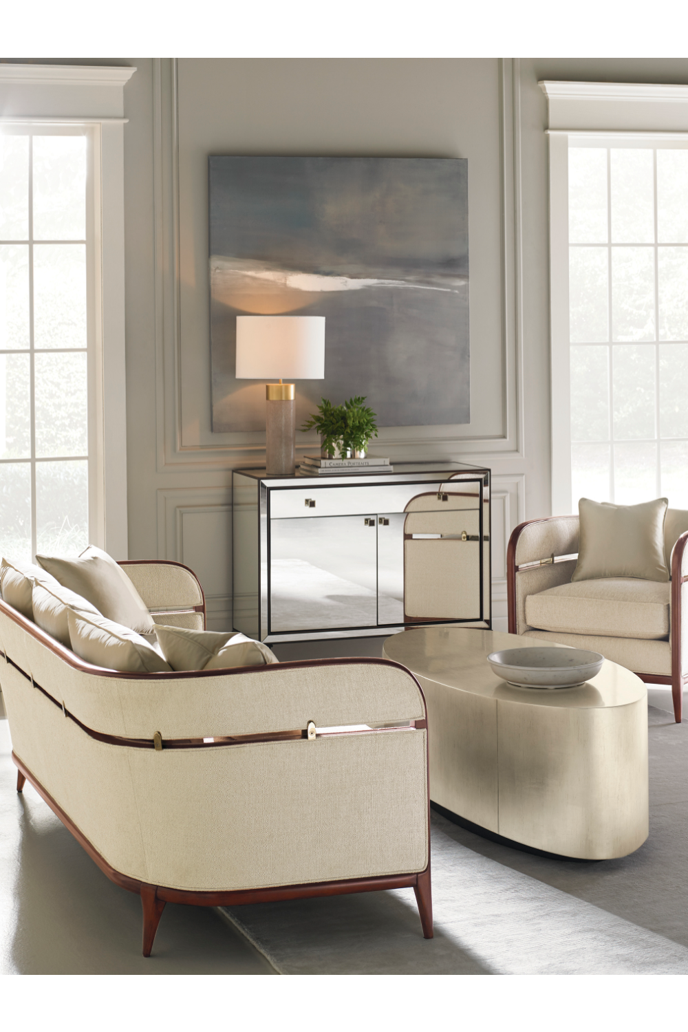   Metallic Leaf Coffee Table | Oroa.com