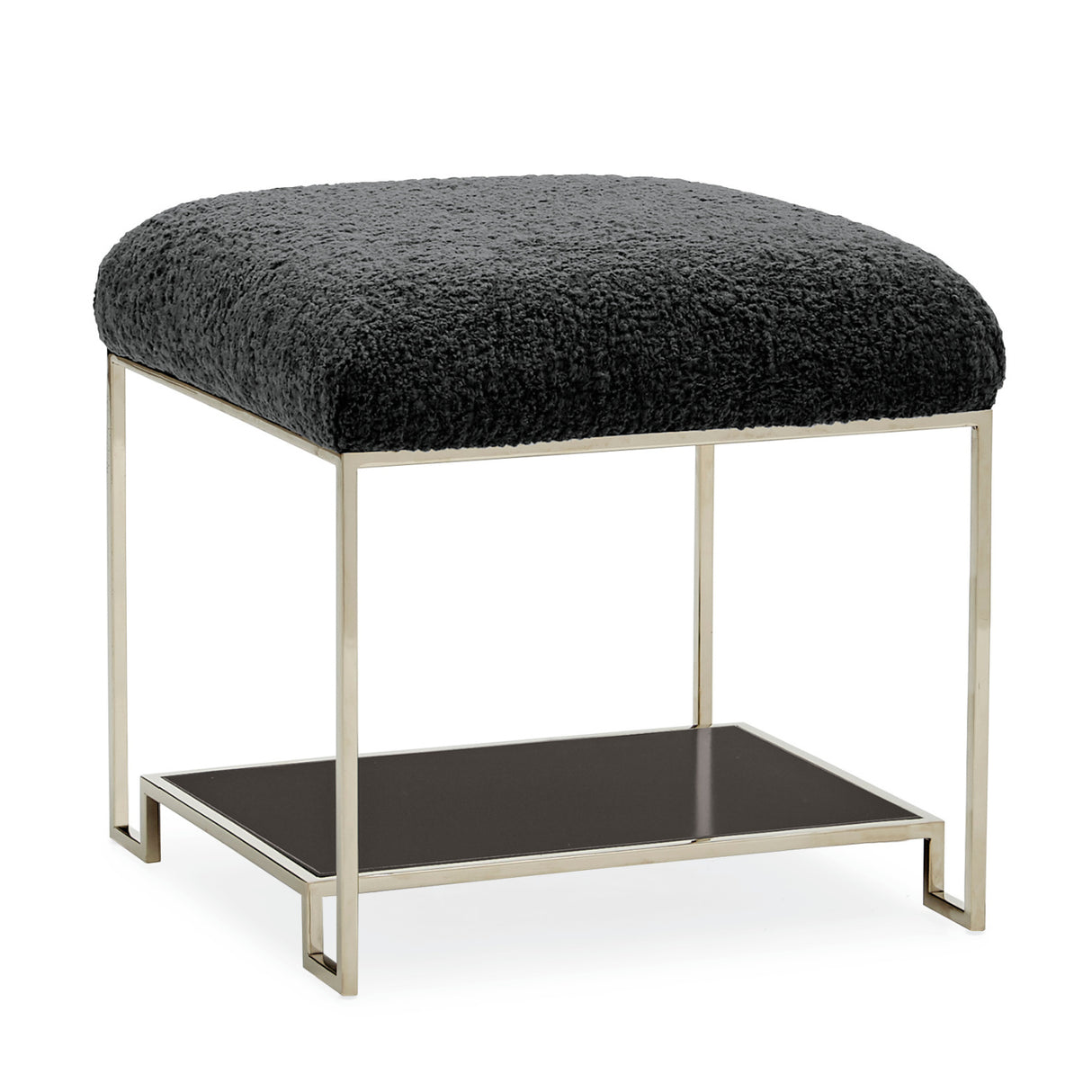   Square Shearling Ottoman | Oroa.com