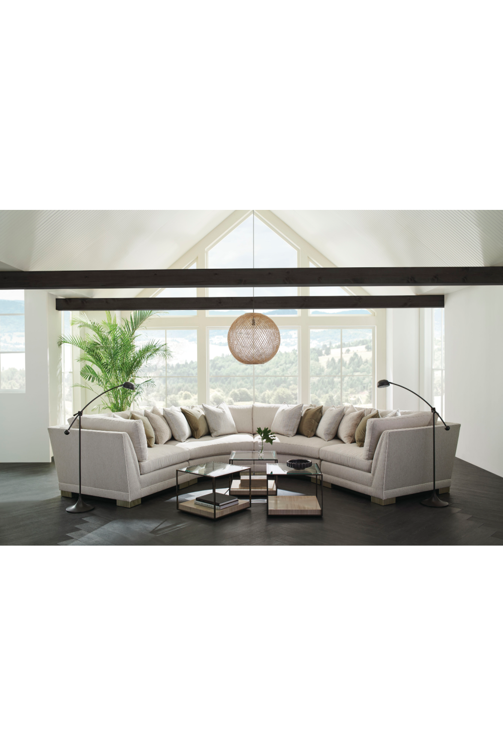   Modern Chenille Modular Sofa | Oroa.com