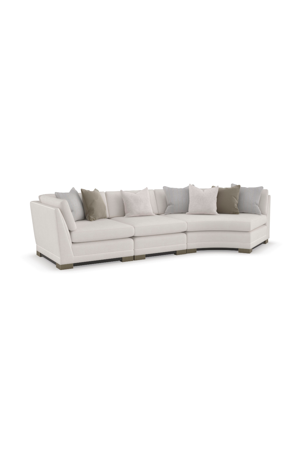   Modern Chenille Modular Sofa | Oroa.com