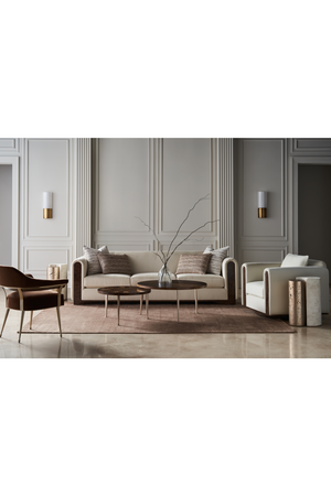   Cream Velvet Sofa | Oroa.com
