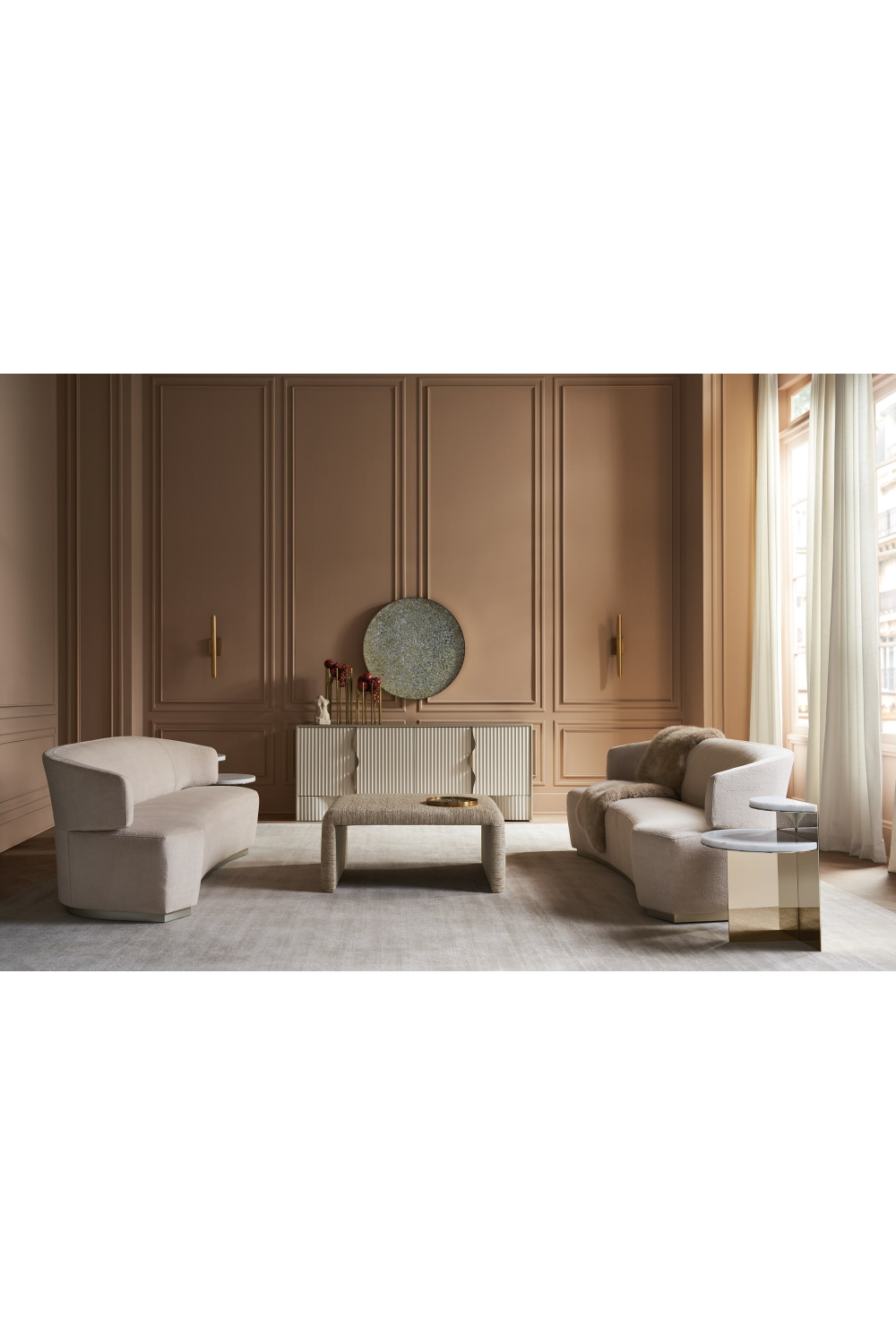   Curved Velvet Sofa | Oroa.com
