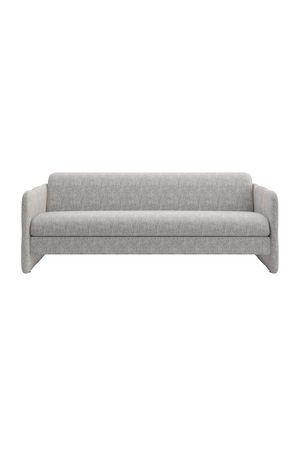   Taupe Leather Strapped Sofa | Oroa.com