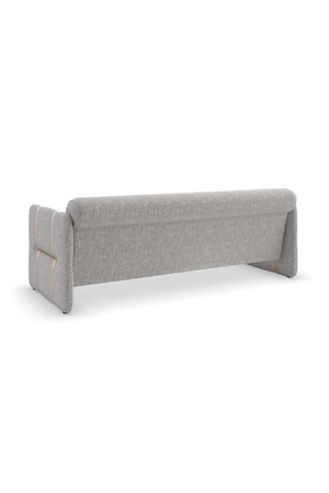   Taupe Leather Strapped Sofa | Oroa.com