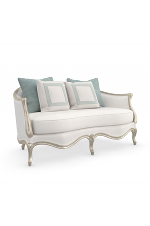   Silver-Framed Loveseat | Oroa.com