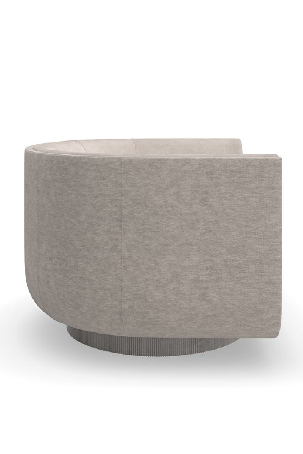   Taupe Velvet Swivel Lounge Chair | Oroa.com