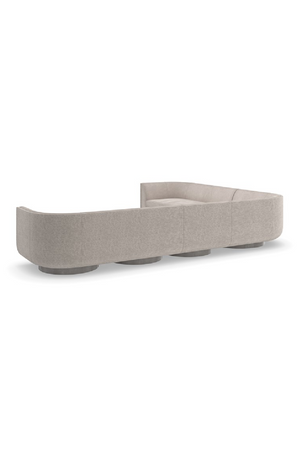   Taupe Velvet Lounge Chair | Oroa.com