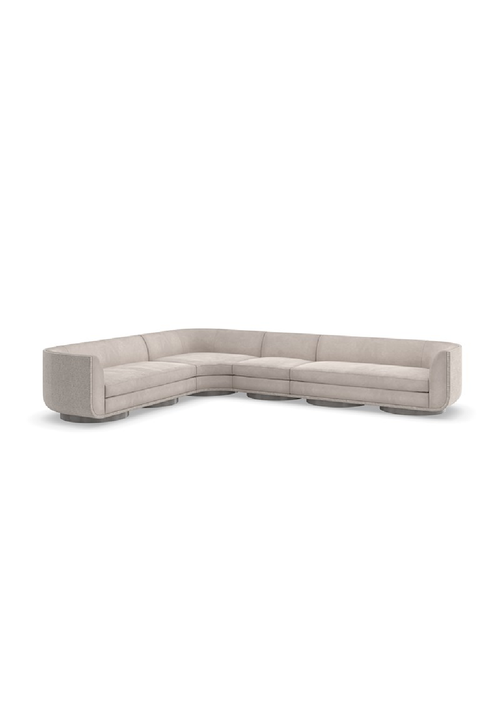   Taupe Velvet Lounge Chair | Oroa.com