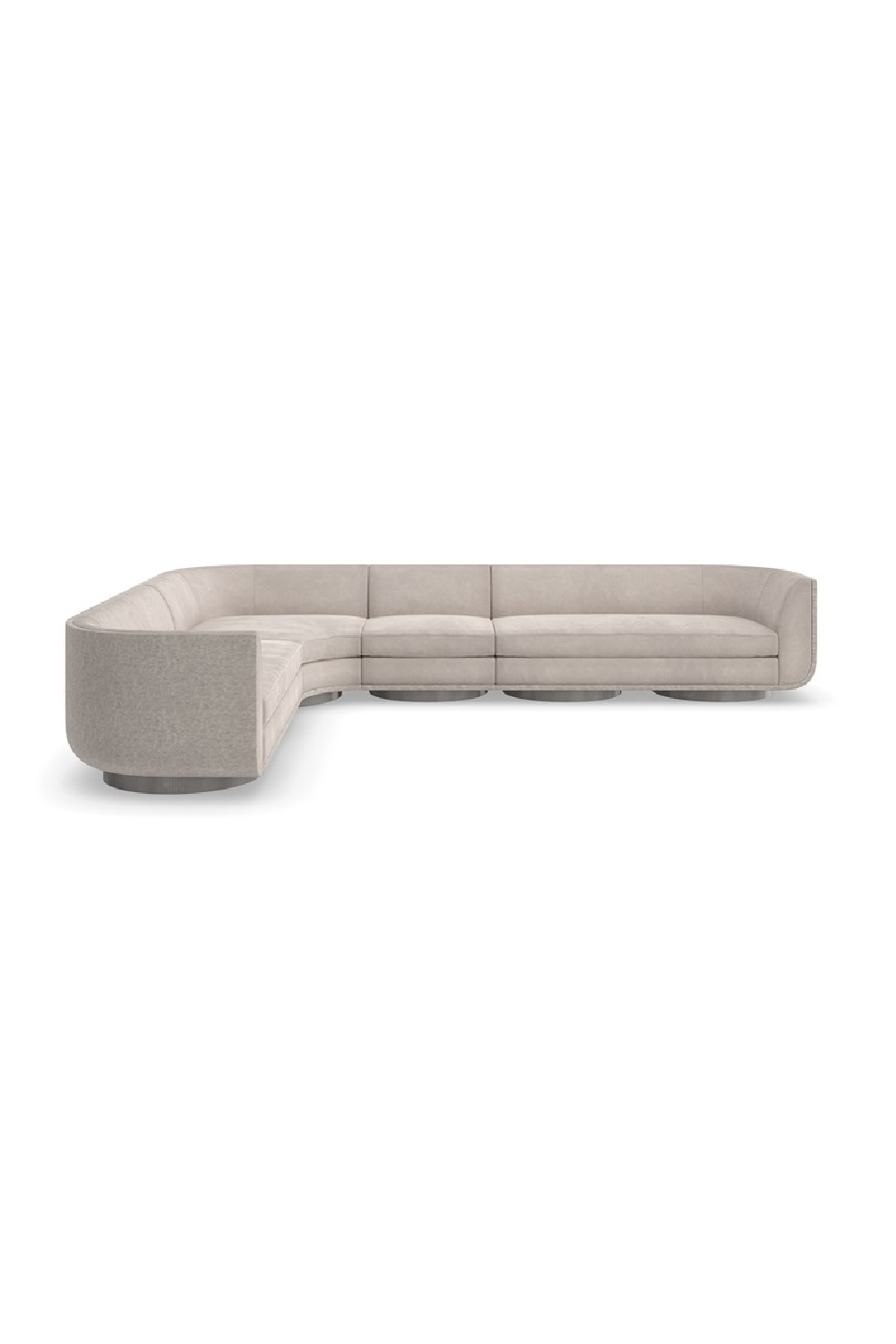   Taupe Velvet Lounge Chair | Oroa.com