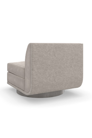   Taupe Velvet Lounge Chair | Oroa.com